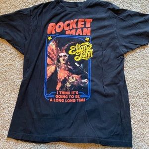 Elton John Rocket Man graphic tee